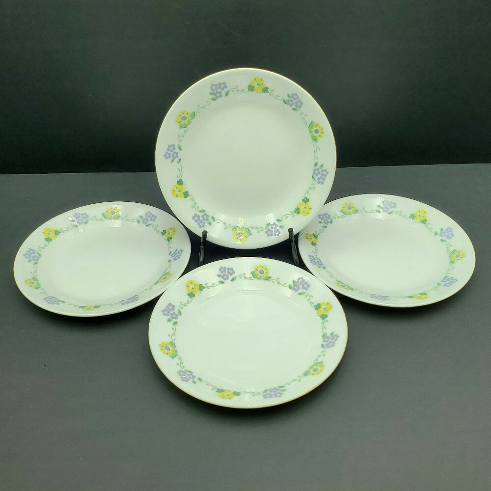 Corelle Forget Me Not Bread Dessert Plates Corning Floral Appetizer Plates